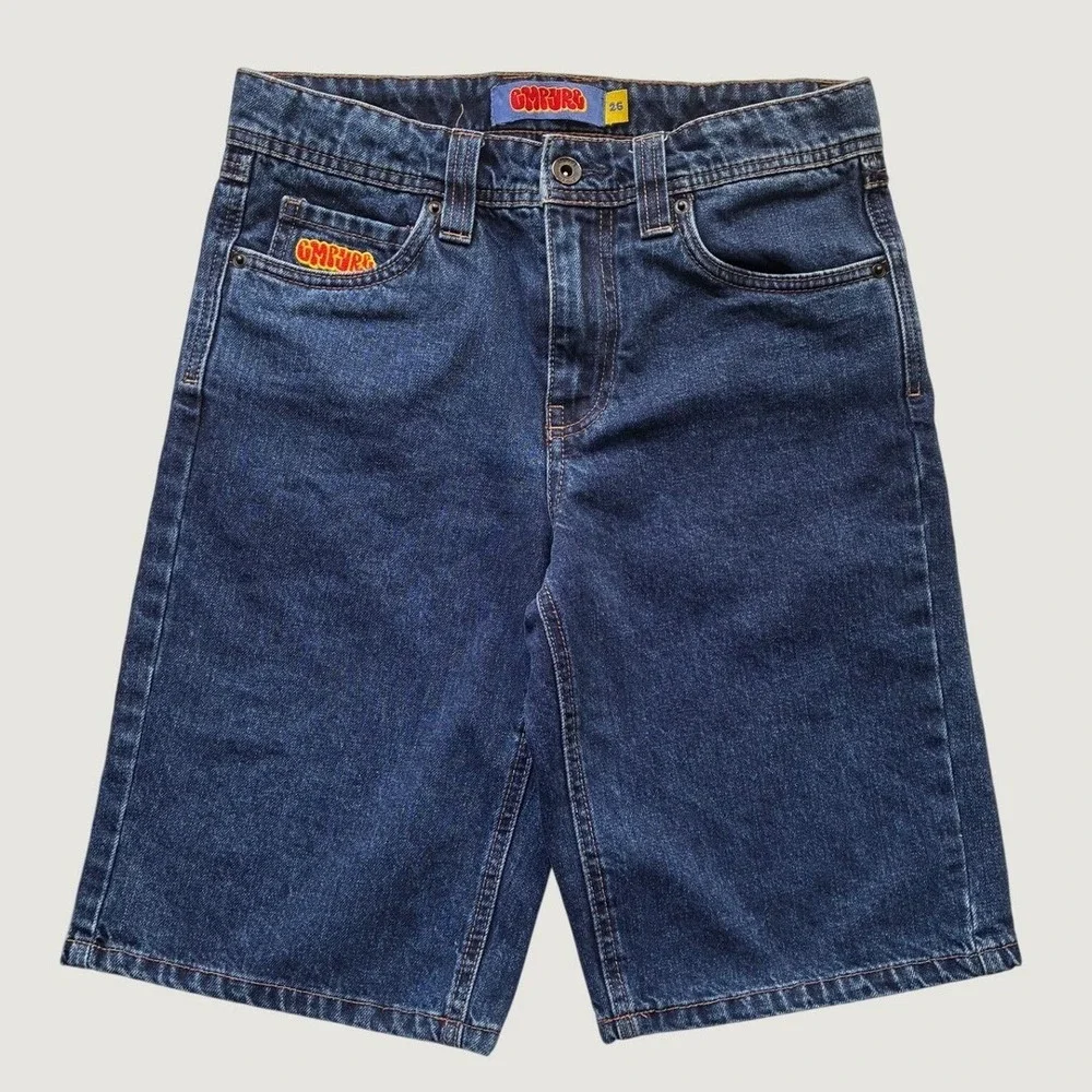 Empyre Loose Fit Denim Jorts Skate Shorts Size 26 Baggy Y2K Skater Streetwear